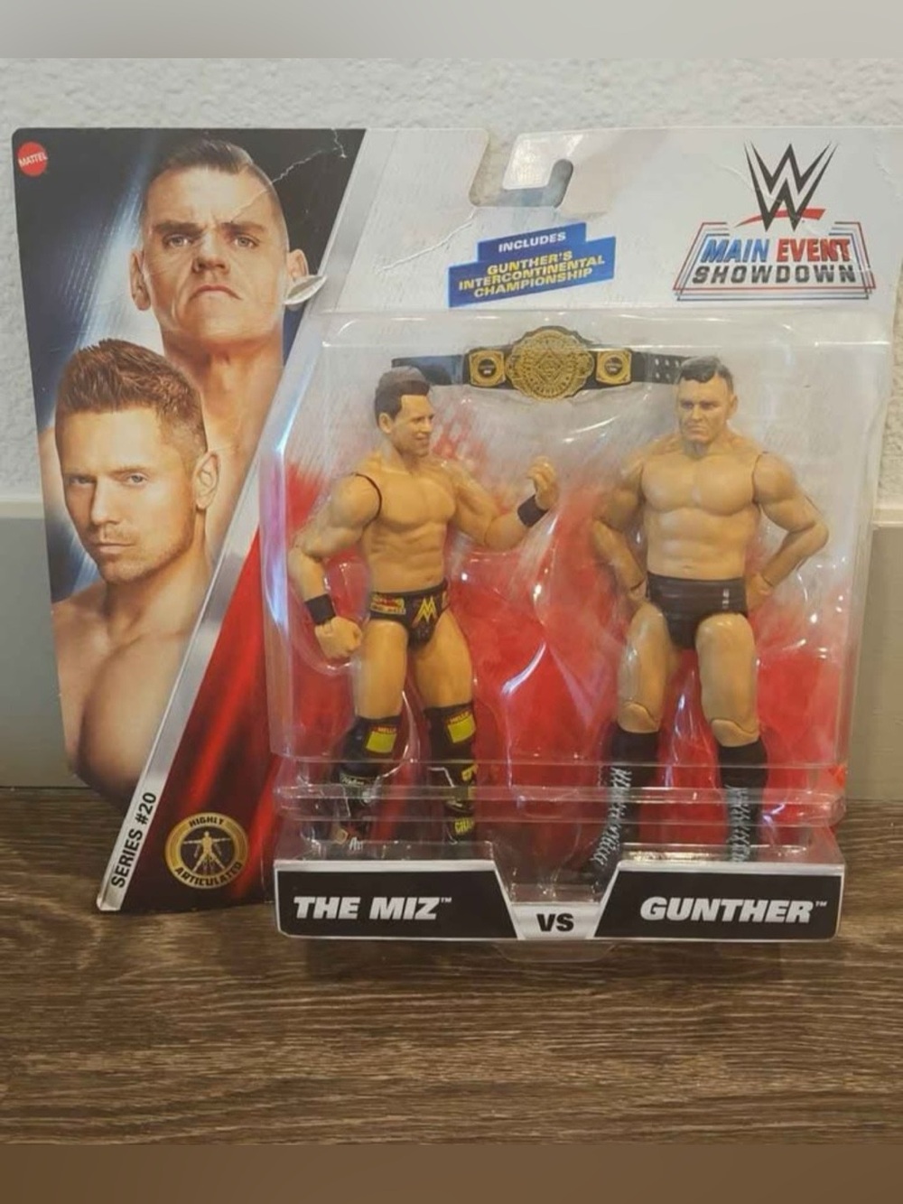 Main Event Series #20 The Miz vs Gunther Figures/new/original packed.